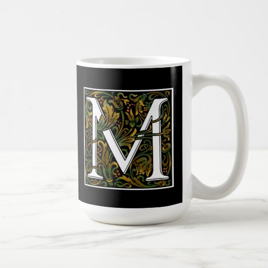 FarbTasse des Monogramm-M Kaffeetasse (Rechts)