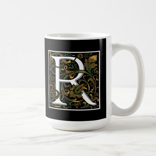 FarbTasse des Monogramm-R Kaffeetasse (Rechts)