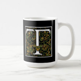 FarbTasse des Monogramm-T Kaffeetasse