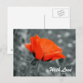 Farbtaste mit Liebe-Postkarte Postkarte (Vorne/Hinten)
