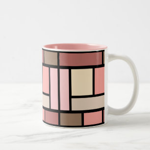 Farbtblock-Tasse 02 Zweifarbige Tasse