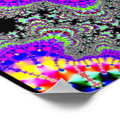 Farbtendrillen Poster (Ecke)