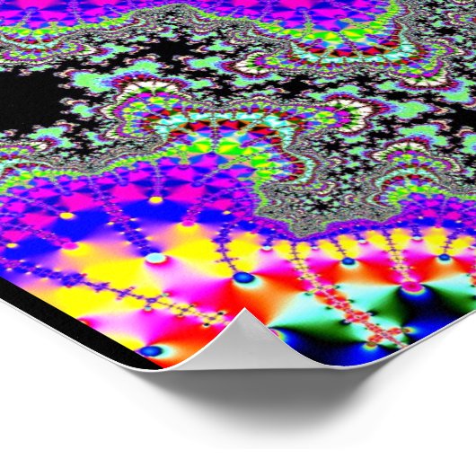 Farbtendrillen Poster (Ecke)