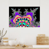 Farbtendrillen Poster (Küche)