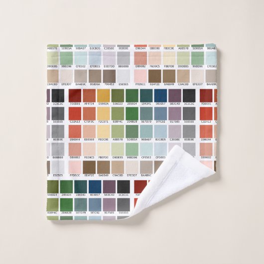 Farbtest Badhandtuch Set (Waschlappen)