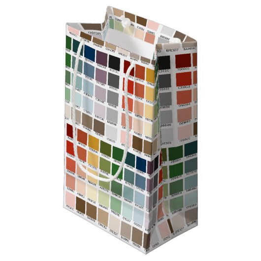 Farbtest Kleine Geschenktüte (Vorderseite Schrägansicht)