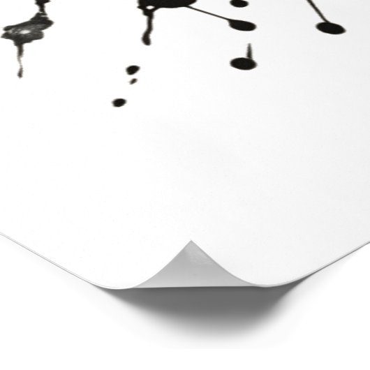 Farbtest Rorschach | Nr. | Schmetterling Poster (Ecke)