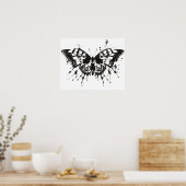 Farbtest Rorschach | Nr. | Schmetterling Poster (Küche)