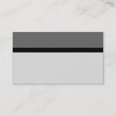 Farbtex verbannt - Grau Visitenkarte (Rückseite)