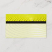 Farbtex verbannt - Konzentrierte Ringe - Gelb Visitenkarte (Rückseite)