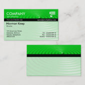 Farbtex verbannt - Konzentrierte Ringe - Grün Visitenkarte (Vorne/Hinten)