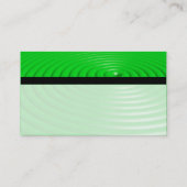 Farbtex verbannt - Konzentrierte Ringe - Grün Visitenkarte (Rückseite)