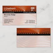 Farbtex verbannt - Konzentrische Rings - OrangeChr Visitenkarte (Vorne/Hinten)