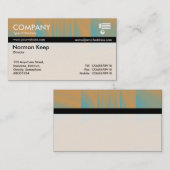 Farbtex verbannt - Orange und Blau Visitenkarte (Vorne/Hinten)