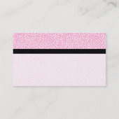 Farbtex verbannt - Random Spots - Rosa Visitenkarte (Rückseite)
