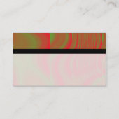 Farbtex verbannt - Rot und Grün Abstrakt Visitenkarte (Rückseite)