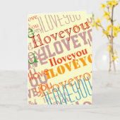 Farbtext in Liebe Karte (Gelbe Blume)