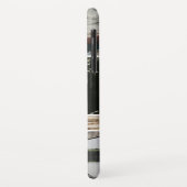 Farbtext Weißer Marmor 3 BilderCollage Case-Mate iPhone Hülle (Hinten/Links)