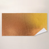 Farbtextur aus Gold oder Folie abstrakt, und Badehandtuch (Badehandtuch)