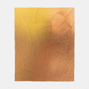 Farbtextur aus Gold oder Folie abstrakt, und Fleecedecke