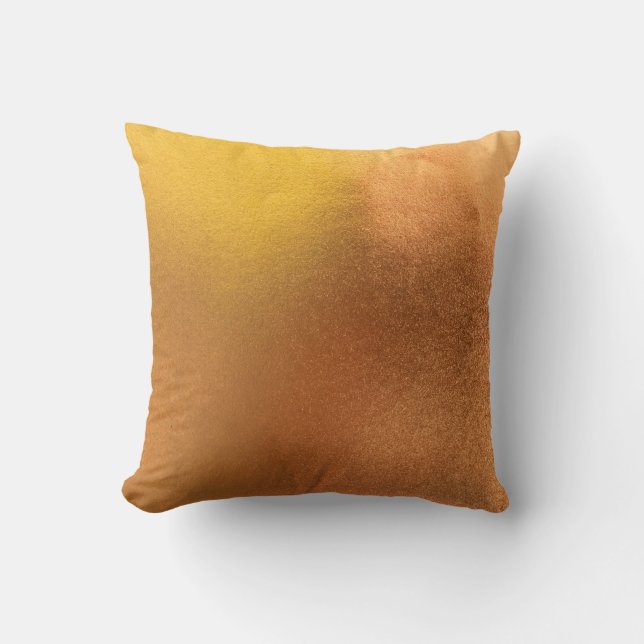 Farbtextur aus Gold oder Folie abstrakt, und Kissen (Vorderseite)