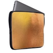 Farbtextur aus Gold oder Folie abstrakt, und Laptopschutzhülle (Vorne Rechts)