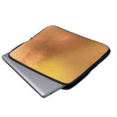 Farbtextur aus Gold oder Folie abstrakt, und Laptopschutzhülle (Vorne Knopf)