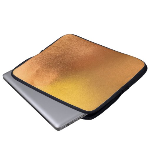 Farbtextur aus Gold oder Folie abstrakt, und Laptopschutzhülle (Vorne Knopf)