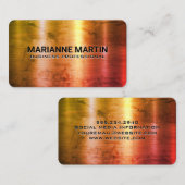 Farbtextur Metall gebürstet Visitenkarte (Vorne/Hinten)