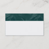 Farbtexturierte Header - dunkelgrüne Bürste Visitenkarte (Rückseite)