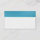 Farbtexturierte Header - gebürstetes, hellblaues L Visitenkarte (Rückseite)