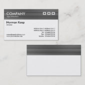 Farbtexturierte Header - gebürstetes Metall Visitenkarte (Vorne/Hinten)