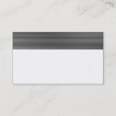 Farbtexturierte Header - gebürstetes Metall Visitenkarte (Rückseite)