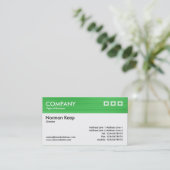 Farbtexturierte Kopfzeile - grün gestrichen 2 Visitenkarte (Stehend Vorderseite)