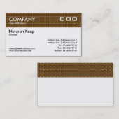 Farbtexturierter Header - dunkelorange Stoffe Visitenkarte (Vorne/Hinten)