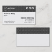 Farbtexturierter Header - Graue Stoffe Visitenkarte (Vorne/Hinten)