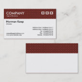 Farbtexturierter Kopf - dunkelrotes Gewebe Visitenkarte (Vorne/Hinten)