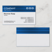 Farbtexturierter Kopf - gebürstetes Blau Visitenkarte (Vorne/Hinten)