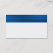 Farbtexturierter Kopf - gebürstetes Blau Visitenkarte (Rückseite)