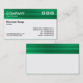 Farbtexturierter Kopf - grün gebürstet Visitenkarte (Vorne/Hinten)