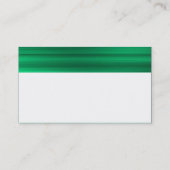 Farbtexturierter Kopf - grün gebürstet Visitenkarte (Rückseite)