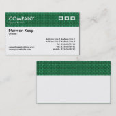 Farbtexturierter Kopf - Grünes Gewebe Visitenkarte (Vorne/Hinten)