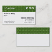 Farbtexturierter Kopf - Grünes Gewebe Visitenkarte (Vorne/Hinten)