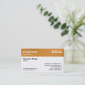 Farbtexturierter Kopf - Ochsenbürste Visitenkarte (Stehend Vorderseite)