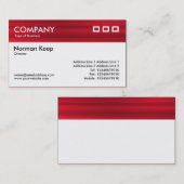 Farbtexturierter Kopf - rot gebürstet Visitenkarte (Vorne/Hinten)