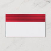 Farbtexturierter Kopf - rot gebürstet Visitenkarte (Rückseite)