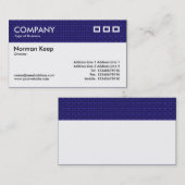 Farbtexturierter Kopf - Tief blaues Gewebe Visitenkarte (Vorne/Hinten)