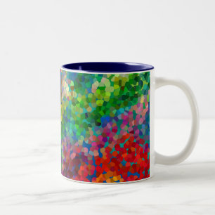 Farbtheorie-Zusammentreffen Zweifarbige Tasse