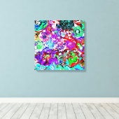 Farbtherapie Fluid Art Wirbel Leinwanddruck (Insitu (Holzboden))