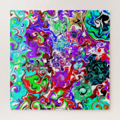 Farbtherapie Fluid Art Wirbel Puzzle (Horizontal)